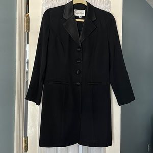 Lois Snyder DANI MAX blazer black 8 petite VINTAGE dress length above knees